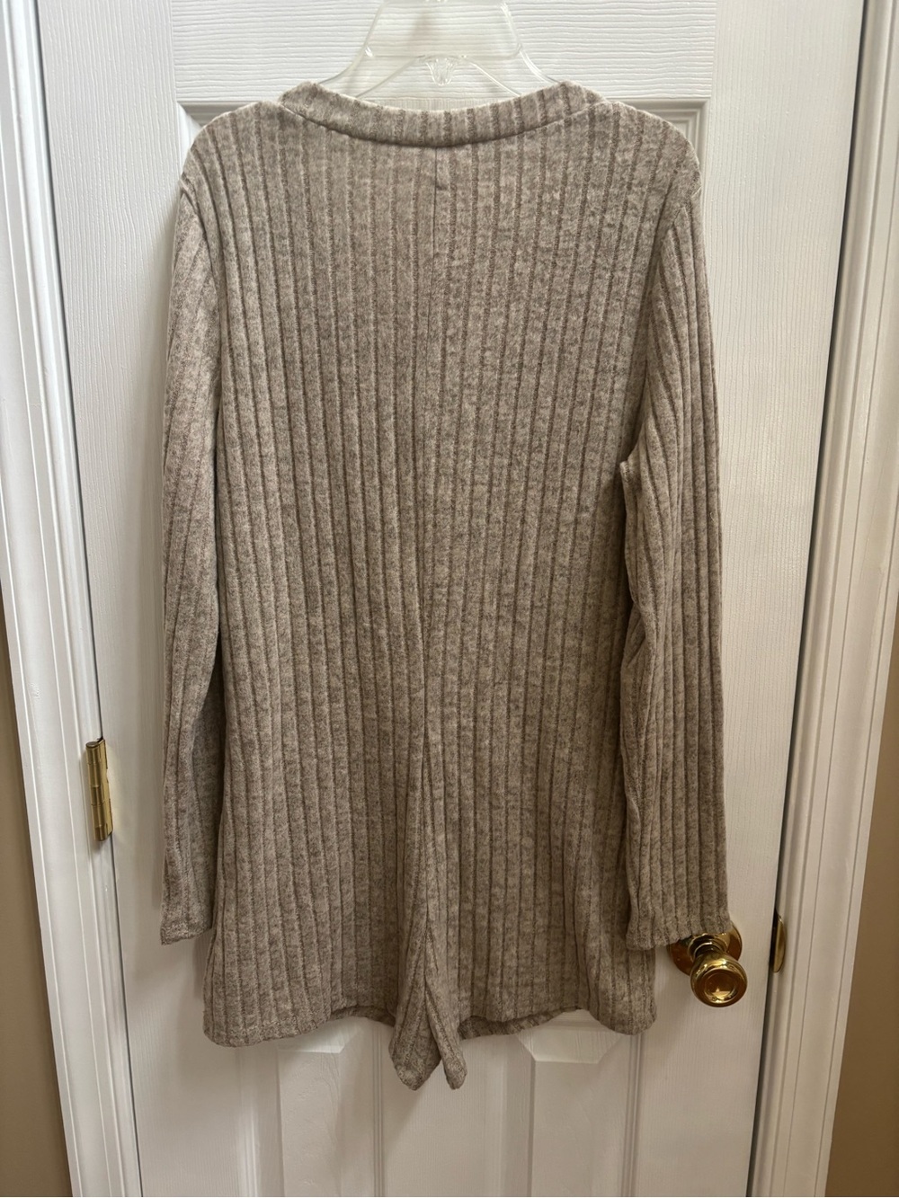 CUPSHE Woman’s Ribbed Cozy Button-Front Romper, Size XL, NWT - Picture 5 of 5
